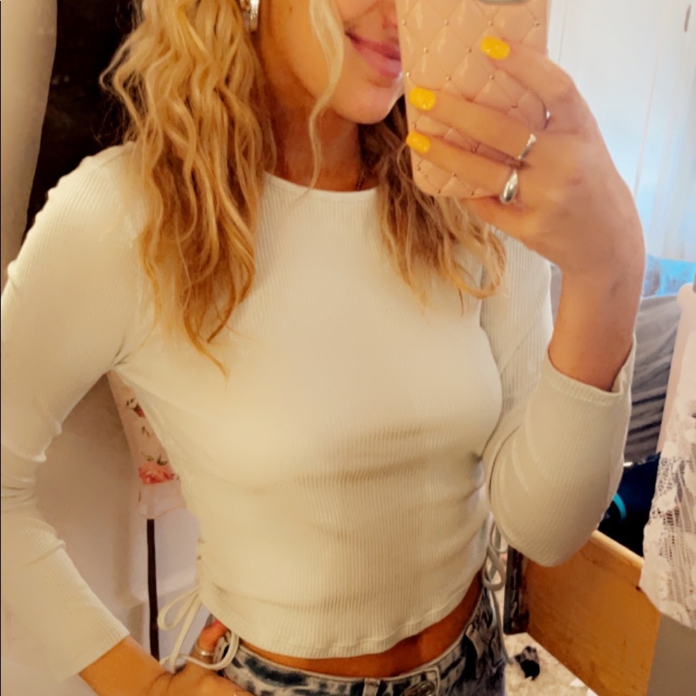 Large light green long sleeve tight from H&M